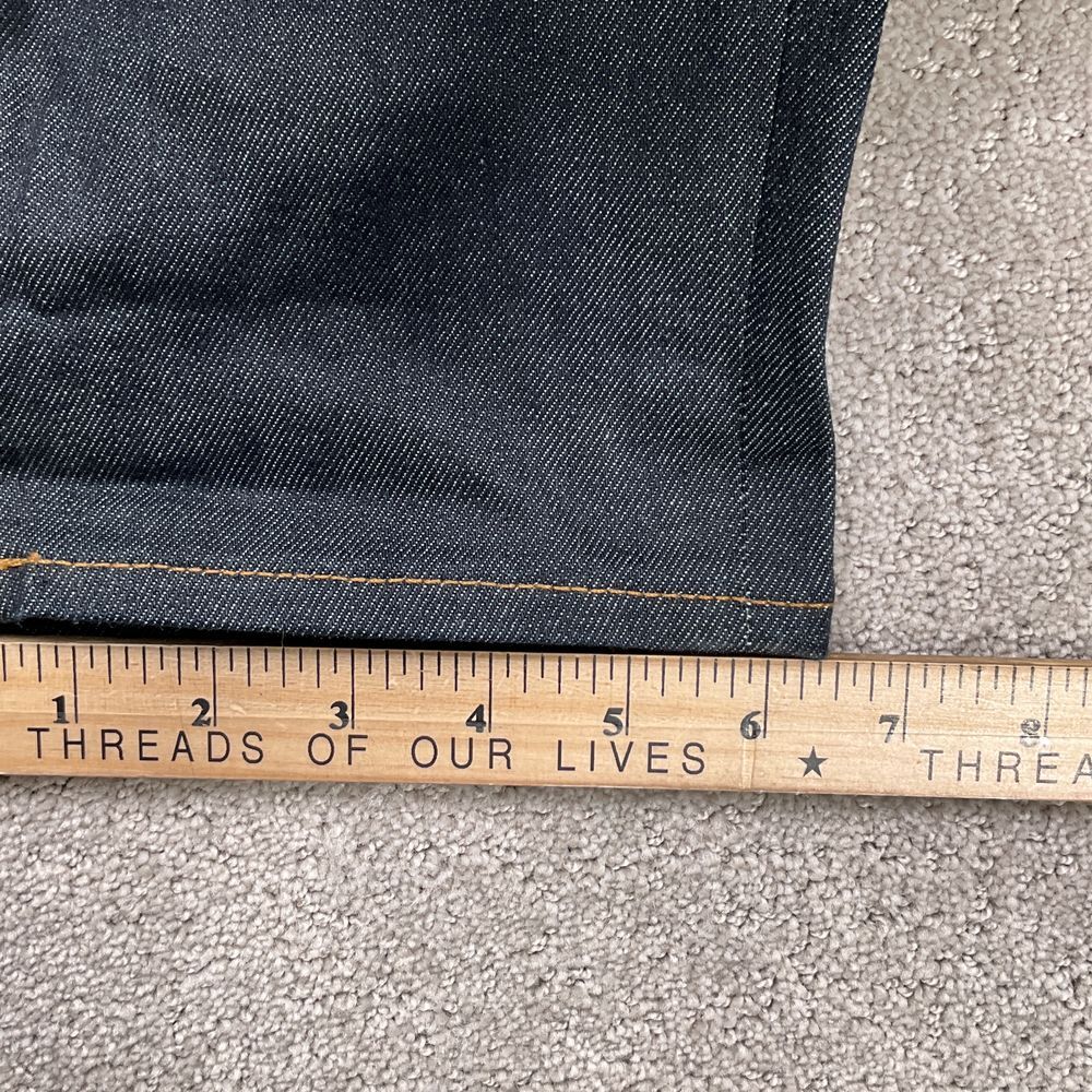 J Crew 250 Jeans Men 31W 32L Indigo Blue Kurabo Japanese Skinny Leg Denim - Picture 11 of 14